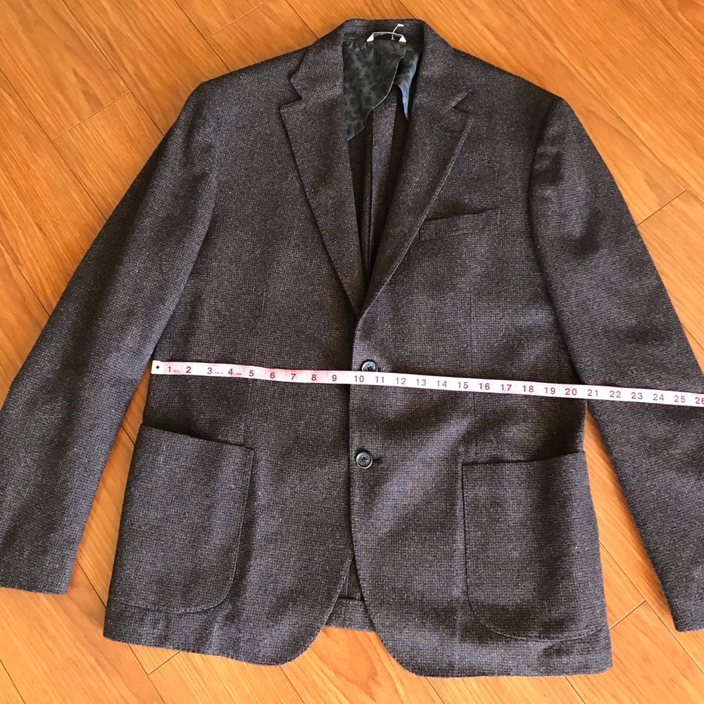 Culturata Italian Melange Plum Wool Jacket - Picture 6 of 7